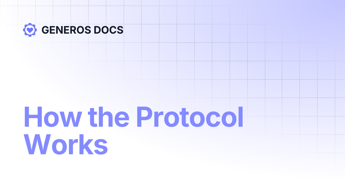 How the Protocol Works | GENEROS DOCS